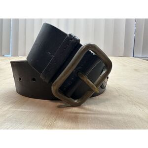 Henry‎ Beguelin  Vintage Belt 85 32 Wide Leather Black